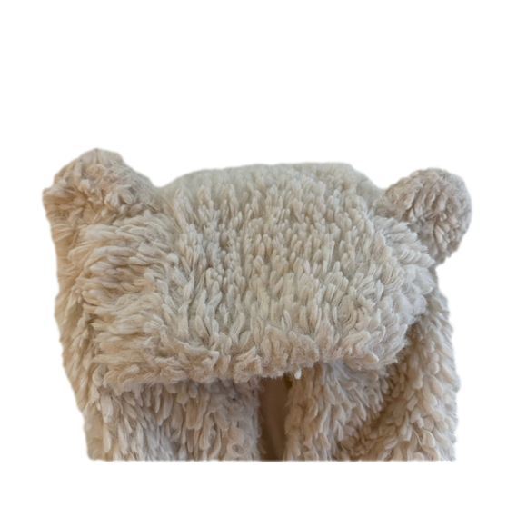 mayoral cream/tan sherpa baby vest with bunny ears 24 months - Picture 7 of 8